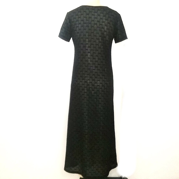 SOLD*Y's Yohji Yamamoto Black Maxi Dress Polka Dot - Picture 7 of 7